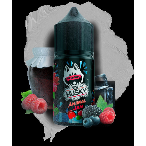 Жидкость Husky Premium Animal Jam (Лесные Ягоды Малиновый Джем Лёд) 30 мл 20мг